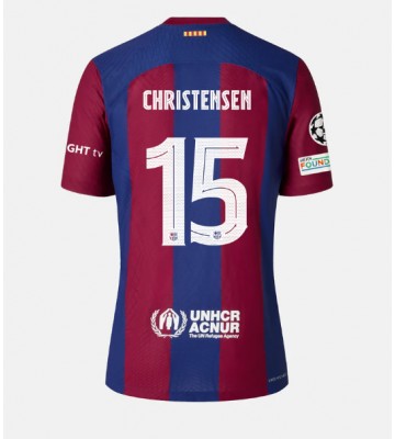 Barcelona Andreas Christensen #15 Primera Equipación 2023-24 Manga Corta